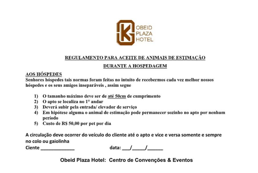 Obeid Plaza Hotel Bauru Exterior photo